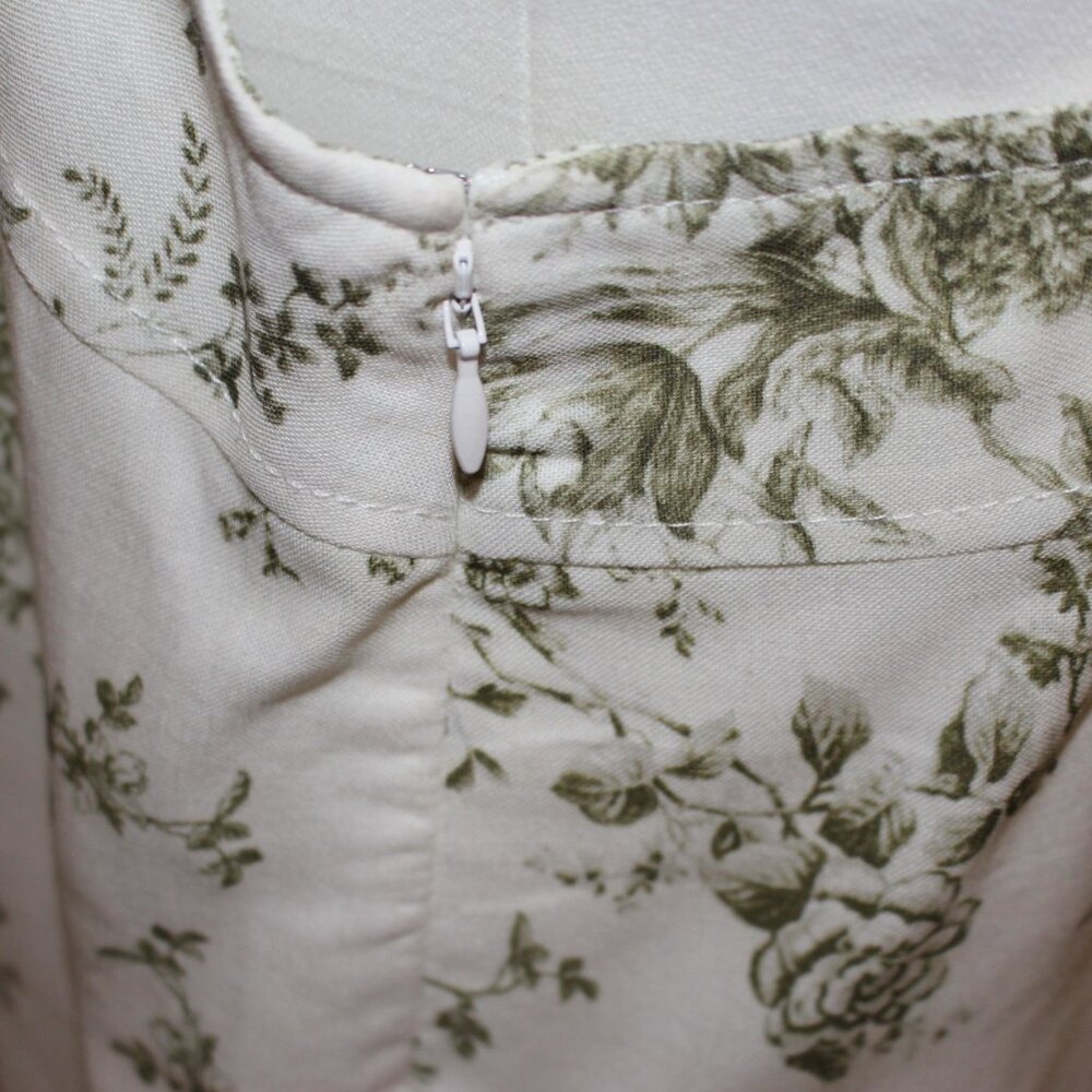 ANTONIO MELANI olive and white linen/viscose sleeveless shirt - Picture 5 of 9